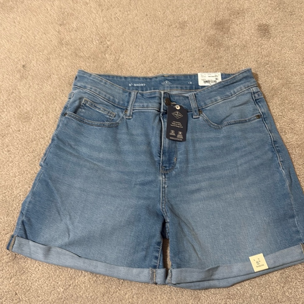 St. John's Bay Stretchy Denim Jean Shorts -SIZE 12